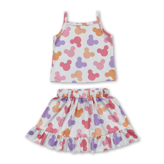 Colorful Mouse Skirt Set - Pre Order Q 4.22