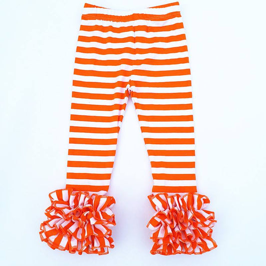 Orange & White Stripe Icings - Ready to ship