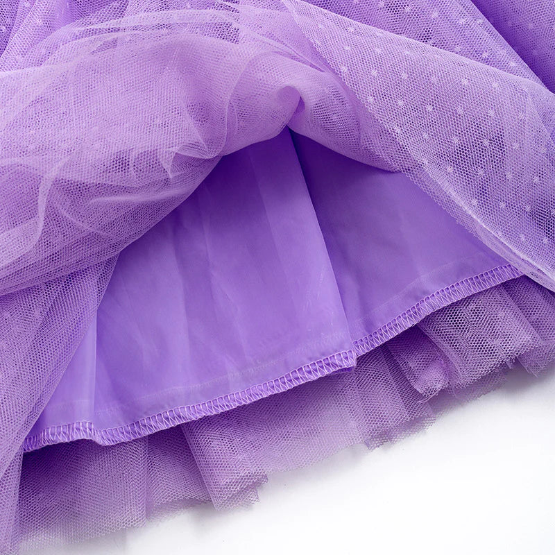 Purple Sequins Tulle Dress - Ready to ship