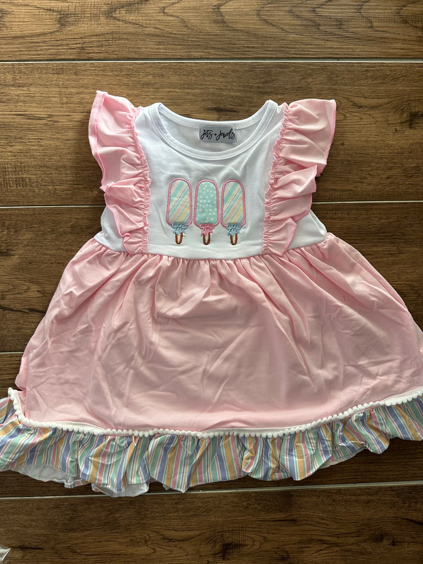 Rainbow Popcicle Dress - Ready to ship