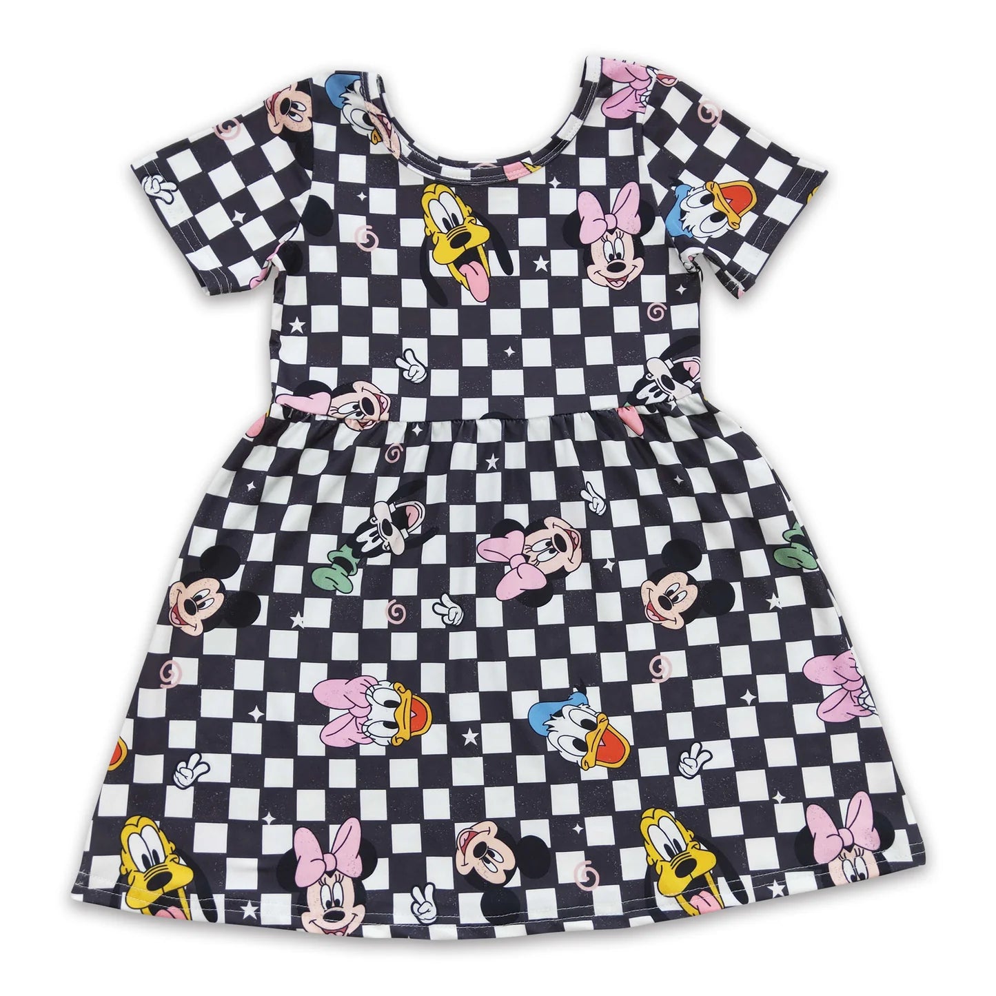 Magical Friends Checkered Dress - Pre Order Q 4.22