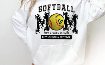 Softball Mom Louder & Prouder T-shirt - Made to order