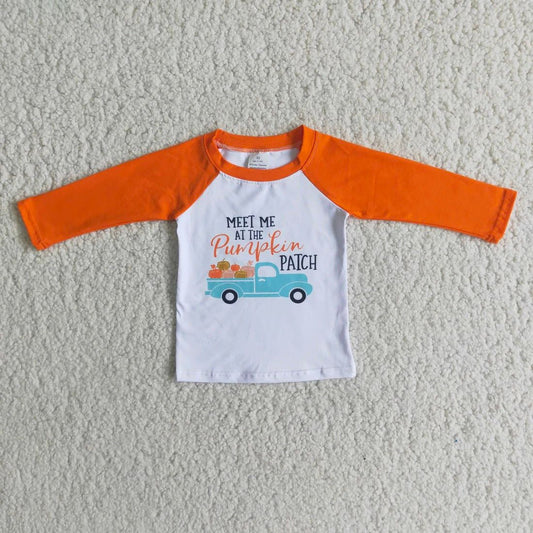 Meet me at the patch Orange Shirt - Ready to ship