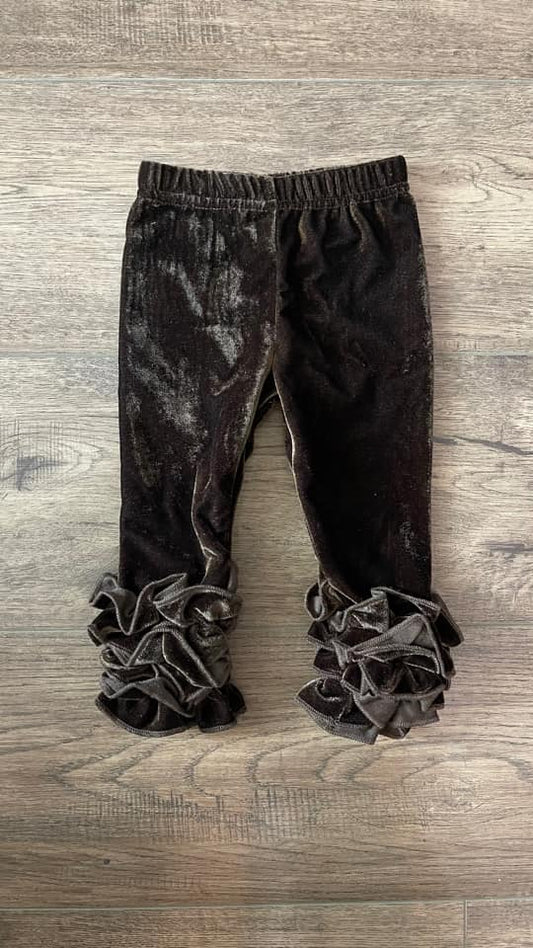 Velvet Brown Icing pants - ready to ship
