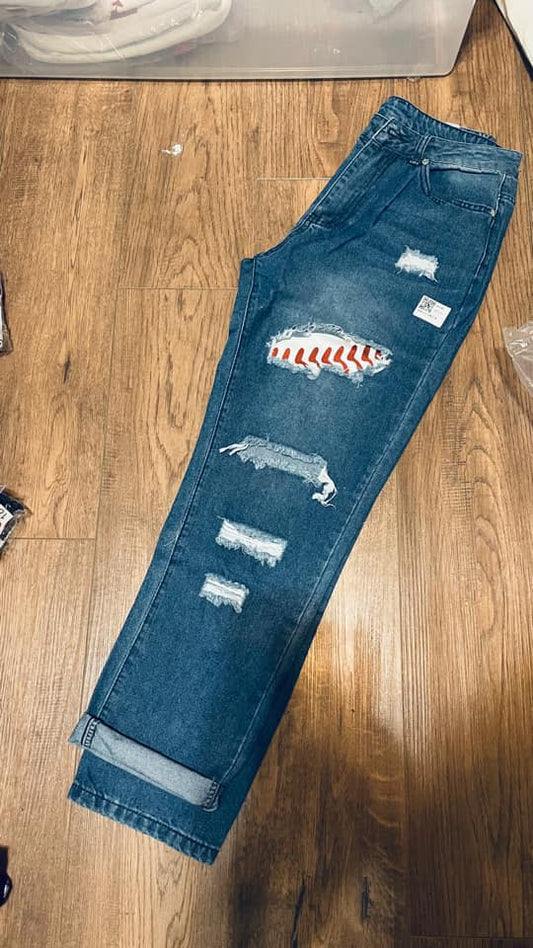 Adult Baseball Jeans - Ready to ship