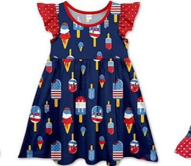 Patriotic Ice cream Dress - Ready to ship