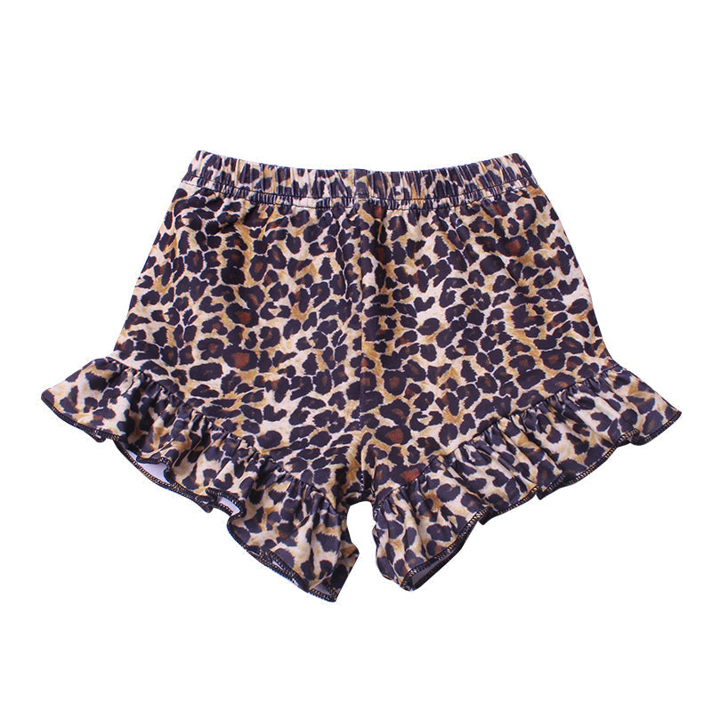 Leopard Ruffle Shorts - Ready to ship