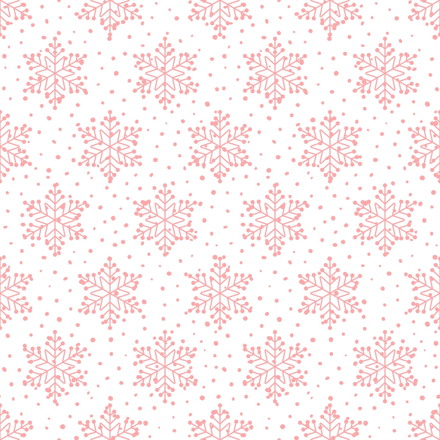 Pink Snowflake Long Sleeve Peplum - Ready to ship