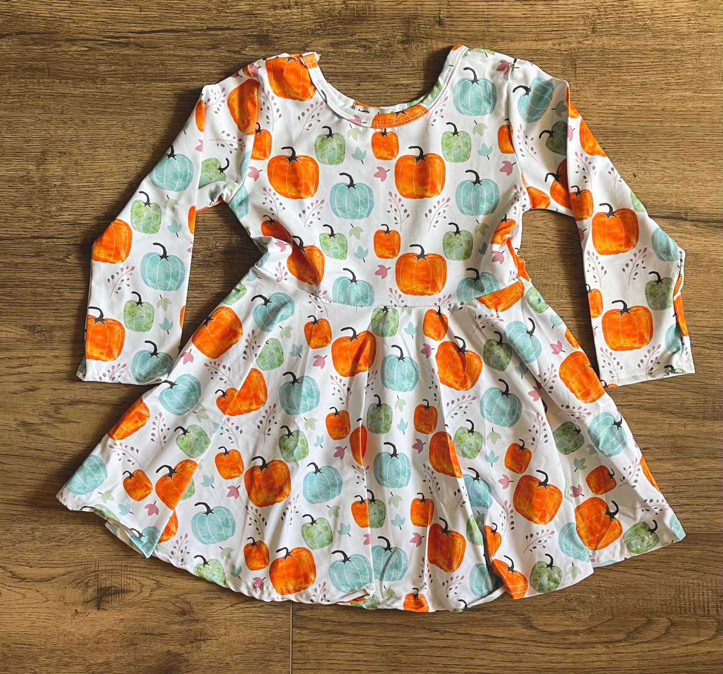 Pumpkin Fall Favorite Twirl dress - Ready to ship