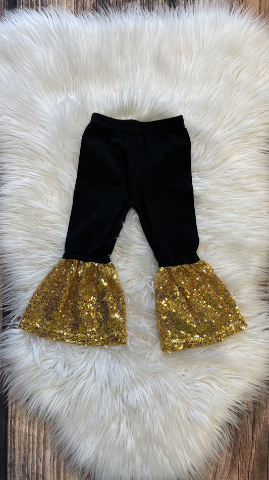 Gold Sequins bells - ready to ship