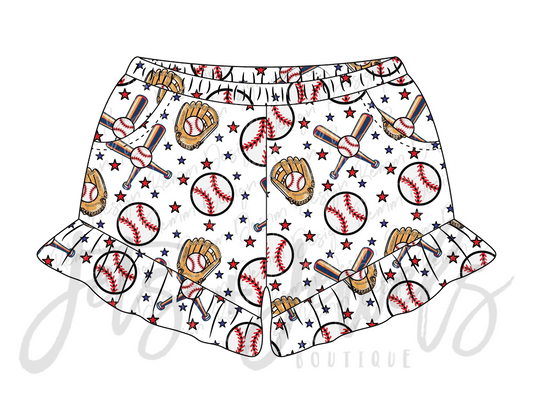 Pocket shorts baseball and bat - Ready to ship